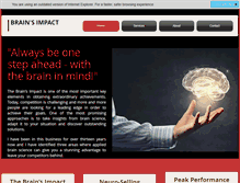Tablet Screenshot of brainsimpact.com
